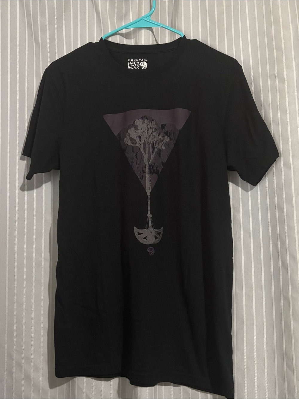 Mountain Hardwear Black Short-Sleeve Tee with Subtle Graphic
